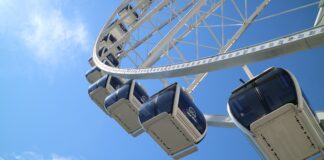 Working While Riding a Ferris Wheel, A Unique New Normal in Japan ferris wheel, japan, yomiuri land