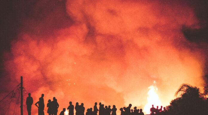 Fire Destroyed Greek Refugee Camp, 15 Tents Burned fire