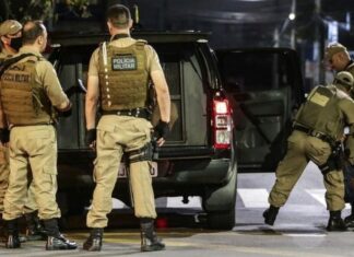 Bank Robbery in Brazil, 1 Hostage Killed police