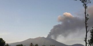 Banyuwangi airport halt flight as mount Raung erupts