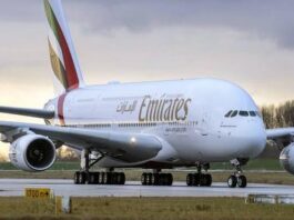 Emirates Airbus A380 Lands in Jakarta for the First Time