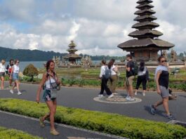 Foreign Tourists visiting Bali
